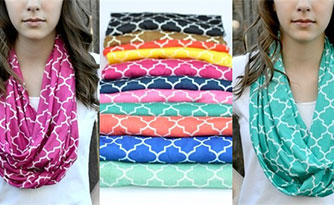 Moroccan Tile Infinity Scarves