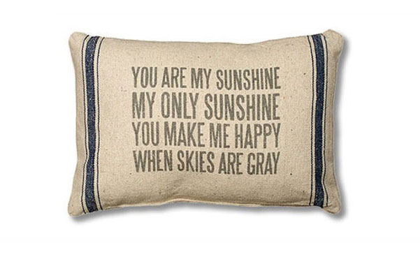 you are my sunshine pillow