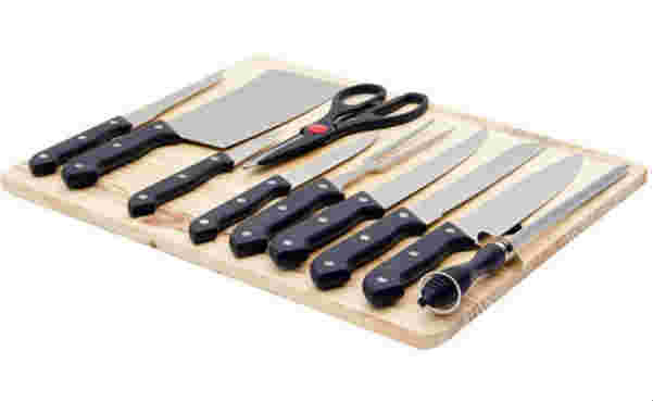 11 Piece Knife Set with Cutting Board