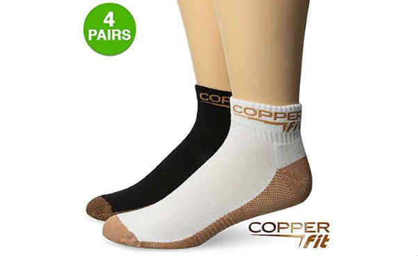 CopperFit™ Unisex Moisture Wicking Antibacterial Sport Socks