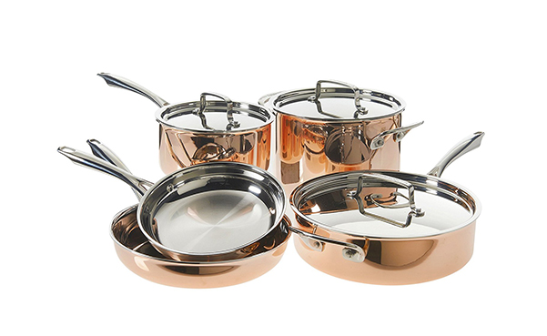 Cuisinart Tri-Ply Copper Cookware Set (8-Piece)
