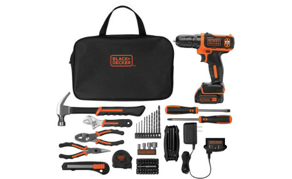 Black and Decker Drill with 64-Piece Project Kit