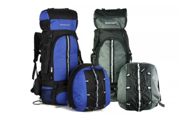 Hybrid Waterproof Hiking Backpack with Detachable Daypack
