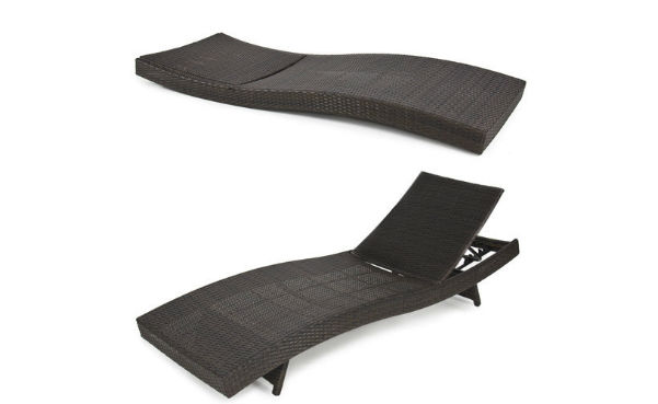 BCP Patio Furniture Rattan Lounge Chair