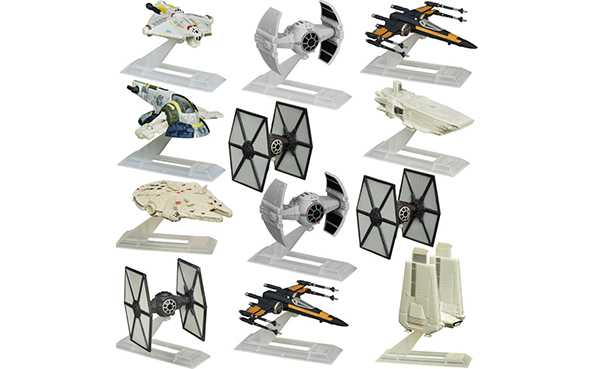 Set Of 12 Star Wars Mini Model Ships