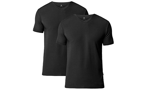 Lapasa Men’s 2-PACK V Neck T Shirts