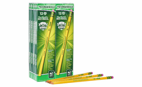 Dixon Ticonderoga Wood-Cased 2 HB Pencils