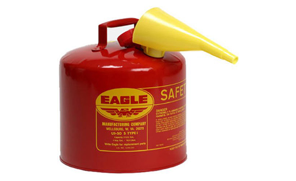 Eagle Galvanized Steel Gasoline Safety Can