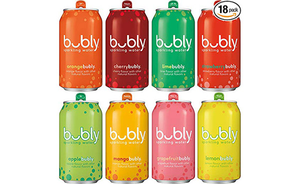 bubly Sparkling Water Sampler, Variety Pack, 18 Count