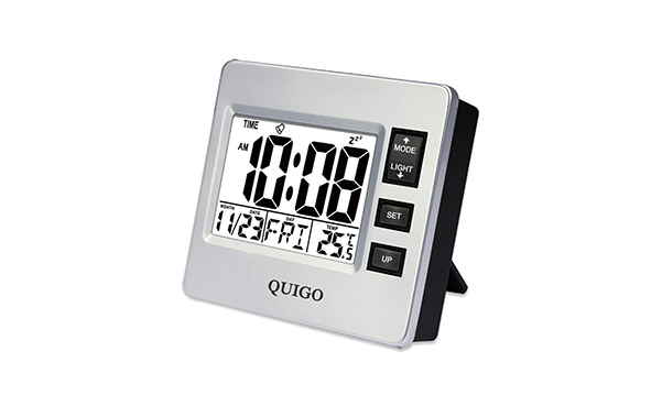 QUIGO Small Digital Travel Alarm Clock