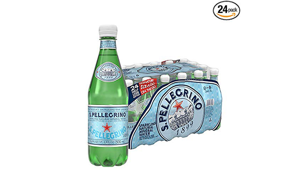 S.Pellegrino Sparkling Natural Mineral Water, 24 Count