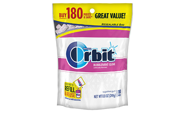 Orbit White Bubblemint Dental Gum