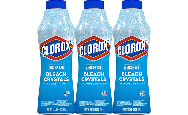 Clorox Zero Splash Bleach Crystals, 3 Pack