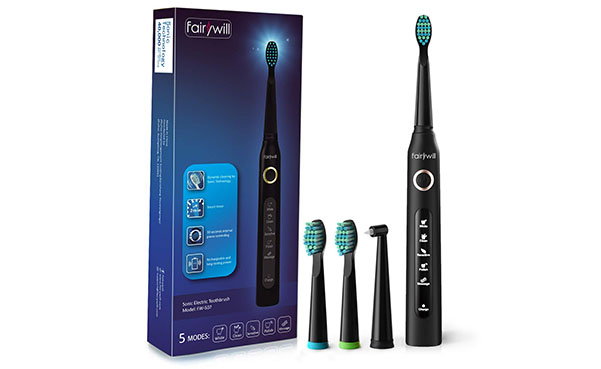 Fairywill Electric Rechargeable Sonic Toothbrush Set