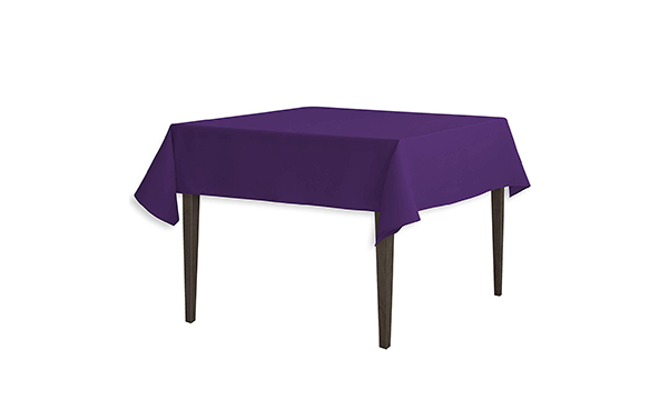 LinenTablecloth 54-Inch Square Polyester Tablecloth