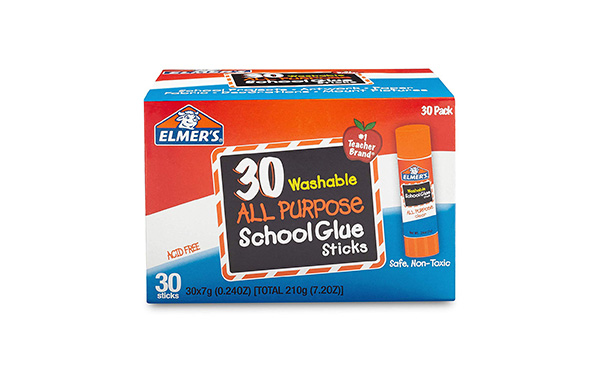Elmer's All Purpose School Glue Sticks, Washable, 30 Pack