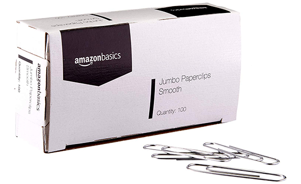 AmazonBasics Jumbo Size Office Paper Clips