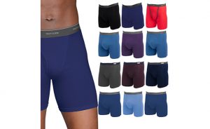 Fruit Of The Loom Men’s Cotton Tag-Free Boxer Briefs