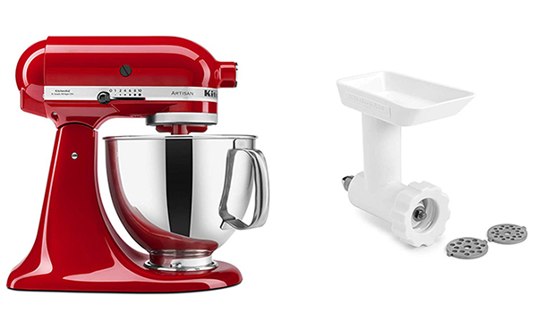 KitchenAid Stand Mixer with Food Grinder Attachment