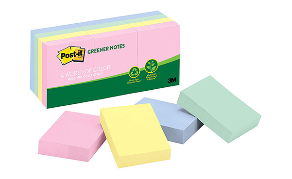 Post-it Greener Notes, 12 Pads