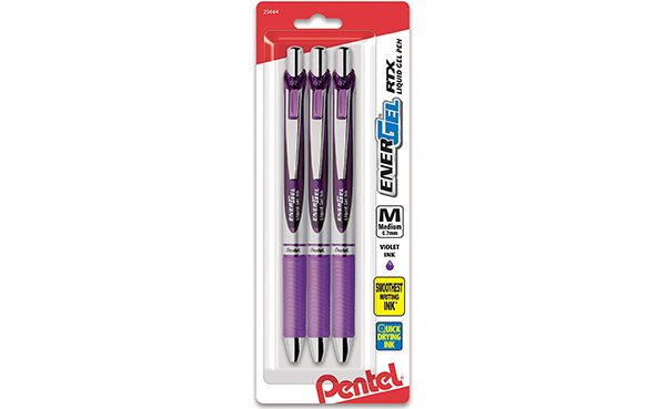 Pentel Retractable Gel Ink Pen, 3-Pack