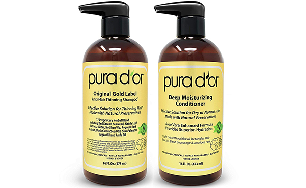 PURA D'OR Biotin Original Gold Label Anti-Thinning Shampoo & Conditioner Set