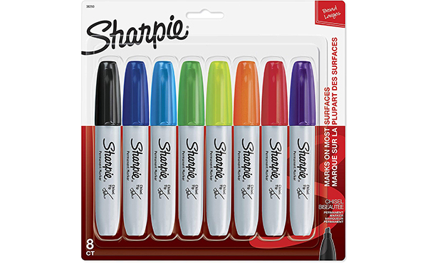 Sharpie Permanent Markers, Assorted Colors, 8-Count