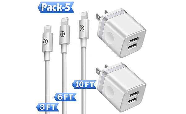 DENWAN Phone Charger, Pack of 5