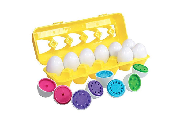 Kidzlane Color Matching Egg Set - Toddler Toys - Educational Color & Number Recognition Skills Learning Toy - Easter Eggs