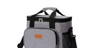 Lifewit Large Lunch Bag Insulated Lunch Box Soft Cooler Cooling Tote for Adult Men Women, 24-Can (15L), Grey