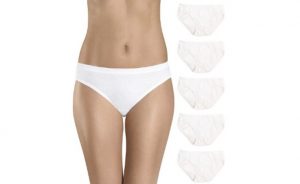 6pk Hanes 100% Cotton Tagless Women’s Bikini Underwear
