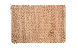All Natural Woven 2ft x 3ft Cotton & Jute Rug - Eco Friendly!