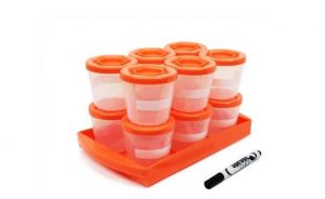 Baby Food Containers, Reusable Stackable Freezer Safe Storage Cups (12 Pack)