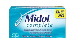 Midol Complete, with Acetaminophen, Menstrual Period Symptoms Relief Including Premenstrual Cramps, Pain, Headache, and Bloating, Caplets, 40 Count