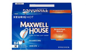 Maxwell House Breakfast Blend Keurig K Cup Coffee Pods, 84 Count