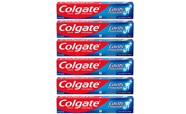 Colgate Cavity Protection Toothpaste with Fluoride - 6 Ounce (Pack of 6)