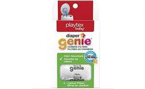 Diaper Genie Playtex Carbon Filter Refill Tray for Diaper Pails, 4 Carbon Filters