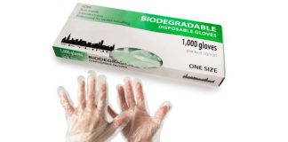 1000ct Biodegradable Disposable Plastic Gloves – Protects Skin