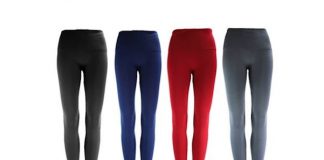 True Rock Women's 5" Waistband Leggings 4-Pack